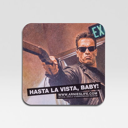 Official Arnold Schwarzenegger Museum Coaster