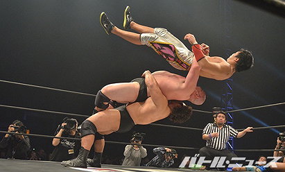 Konosuke Takeshita & Tetsuya Endo vs. Daisuke Sekimoto & Yuji Okabayashi (DDT, Saitama Super DDT 2015, 02/15/15)