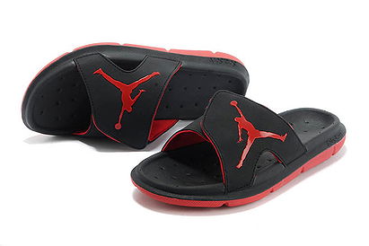 Jordan RCVR Nike Mens Slide Sandal With Black and Crimson Colors