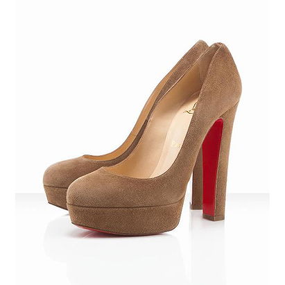 Christian Louboutin Bibi 140mm Pumps Suede Coffee