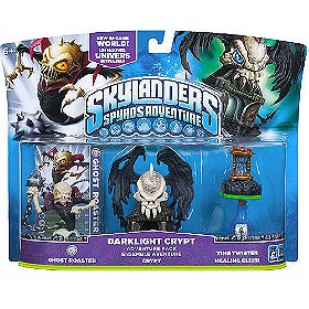 Skylanders Spyros Adventure Playset Adventure Pack Darklight Crypt Ghost Roaster, Crypt Time Twister Healing Elixir