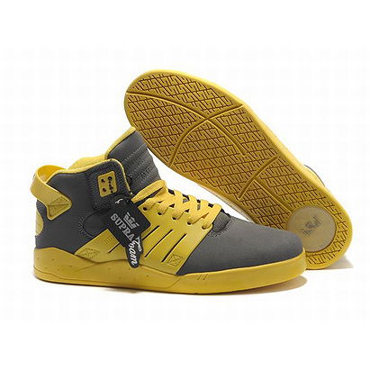 grey yellow supra skytop iii men shoes