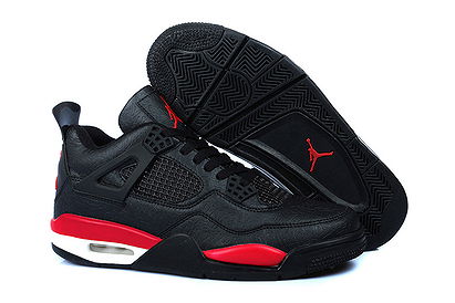 Retro Jordan IV (4) Black - Red 