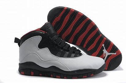 Heads Up: Nike Shoes Jordan 10 (White/Black/Red) Basketball Footwear