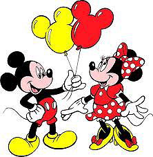 Mickey and Minnie Mouse
