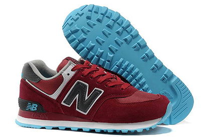 Womens new balance ML574MBG 2013 retro wine Red Blue Shoes