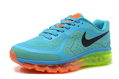 Nike Running Air Max 2014 Blue Green Orange Men Size