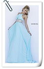 Light Blue Sherri Hill 11251 Beading Halter Open Back Pleated Dresses Homecoming 2015