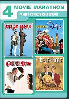 4 Movie Marathon: Family Comedy Collection (Pure Luck / King Ralph / Ghost Dad / For Richer or Poore