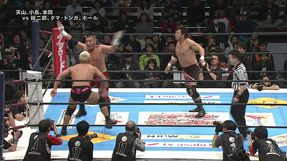 Hiroyoshi Tenzan, Satoshi Kojima & Tomoaki Honma vs. Bullet Club (NJPW, Invasion Attack 2015, 04/05/15)