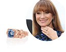 Jane Seymour's 2-carat Vivid Blue Diamond Ring