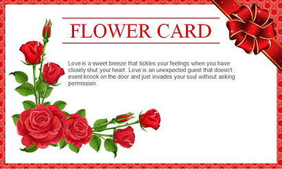 Best Wishes Flower Card Gift Template