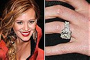 Hilary Duff's 14-carat Princess-cut Diamond Ring