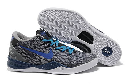 Nike Zoom Kobe VIII System Galaxy Blue/Black/Royal Blue Basketball Shoes