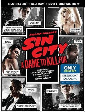 Sin City A Dame to Kill For BLU-RAY + DVD + BLU RAY 3D + Digital Copy Steelbook