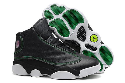 White/Green/Black - Mens Retro Jordan 13 Nike Discount Footwear