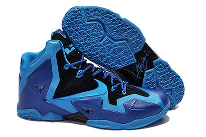 Nike Lebron James XI Sneakers In Royal Blue Black Colorways