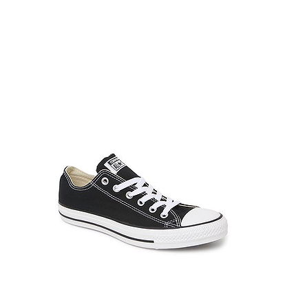 CONVERSE Women's Chuck Taylor Low Top Sneaker (Black 7.5 M)