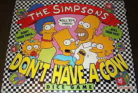 The Simpsons: Don't Have a Cow Dice Game