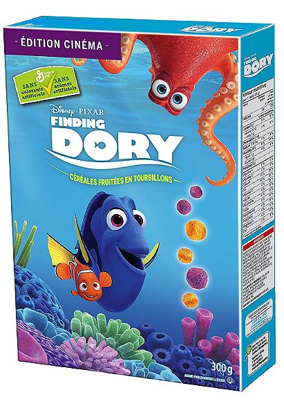 GENERAL MILLS Finding Dory Fruit Swirls Cereal, Movie Edition, 300 Gram
