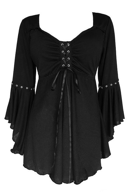 Dare To Wear Victorian Gothic Women's Ophelia Corset Top Black Large