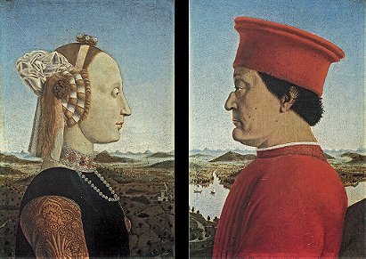 Portraits Federico da Montefeltro and Battista Sforza