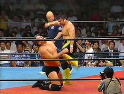 Stan Hansen & Dan Spivey vs. Mitsuharu Misawa & Toshiaki Kawada (6/7/91)
