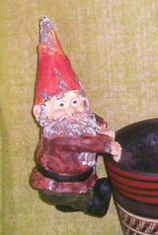 Gnome Figurine Pot Rim Hanger is in your collection!