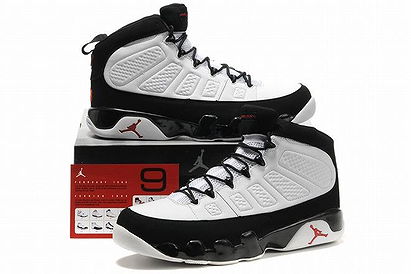 Retro Jordan 9 Size14 Size15 White And Black Color Basketball Shoe
