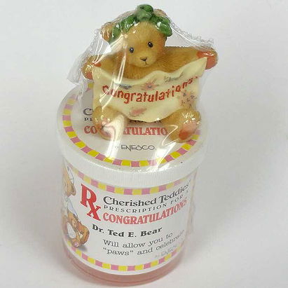 Cherished Teddies - Medicine Bottle  (Congratulations - 