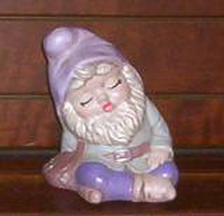 Gnome Figurine, Sleeping (Ceramic)