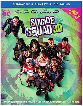 Suicide Squad 3D (Blu-ray 3D + Blu-ray + Digital HD) (Extended Cut)