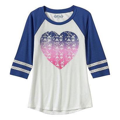 Mudd® Graphic Print Raglan Tee - Girls 7-16