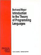 Introductory Theory of Programming Languages