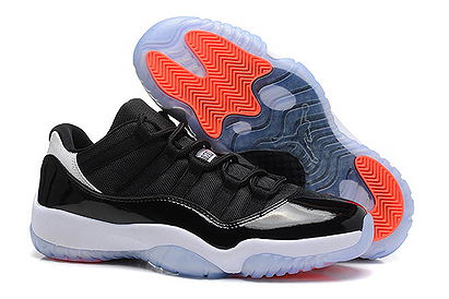 Mens Low Black and Pure Platinum Infrared 23 Nike Brand Jordan 11 Sport Trainers
