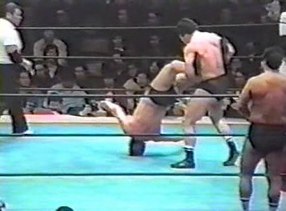 Akira Maeda, Yoshiaki Fujiwara, & Osamu Kido vs. Tatsumi Fujinami, George Takano, & Keiji Mutoh (2/28/87)