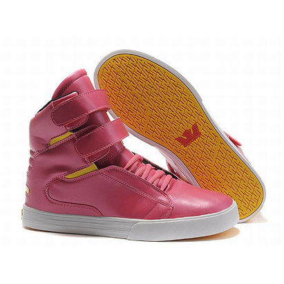 supra tk society pink leather men skate shoes
