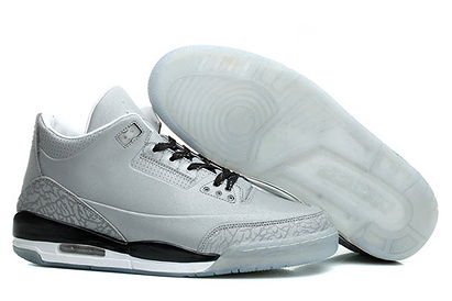 Reflect Silver and Reflect Silver/Black/White Sneakers-Jordan Retro 3 5Lab3 Mens