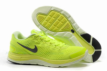 Mens Nike LunarGlide  4 Premium Fluorescent Green Shoes