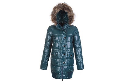 Moncler Women Loire Long Down Coat Green