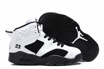 Air Jordan 6 Retro White/Black Kids's