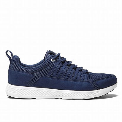 supra owen mesh shoes dark blue and white men skate shoes