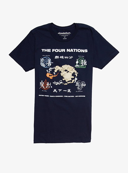 Avatar: The Last Airbender The Four Nations T-Shirt