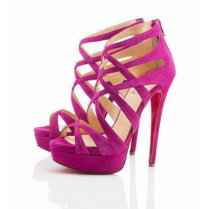 Christian Louboutin Balota 150mm Purple Evening Sandals