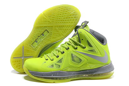 nba Lebron James X%u201CVOLT DUNKMAN%u201DNike Men Size Sneakers In Volt Wolf Grey Pure Platinum