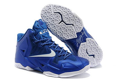 Online Sale Air Zoom LeBron White/Royal Blue Mens Nike Trainers