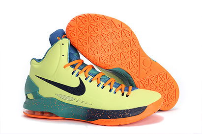 Mens Nike Zoom KD V (5) All Star Area 72 liquid lime obsidian-sport turquoise-total crimson Basketball Shoes