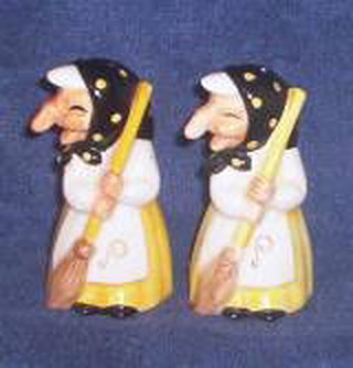 Kitchen Witch Salt & Pepper Shakers Pair is in your collection!
