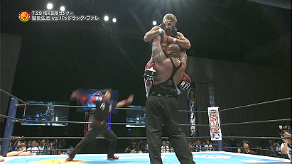 Hiroshi Tanahashi vs. Bad Luck Fale (NJPW, G1 Climax 25 Day 7)