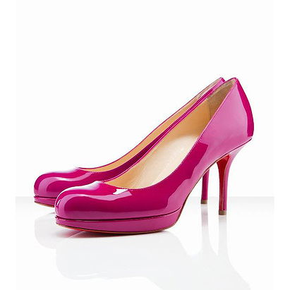 Christian Louboutin Prorata 90mm Patent Leather Pumps Framboise